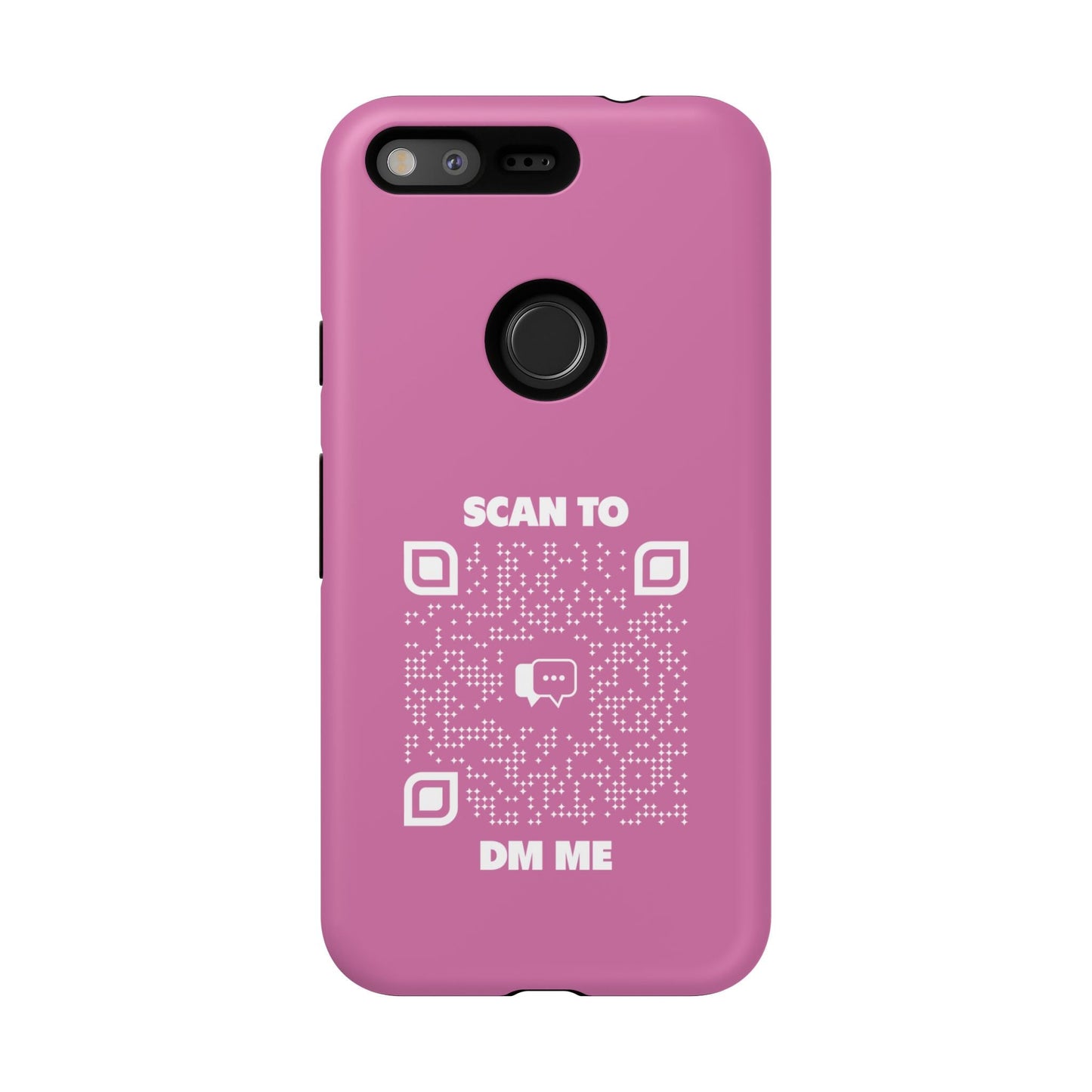 Dating – Tough Case – Pink – Scan to DM Me - QR NATION