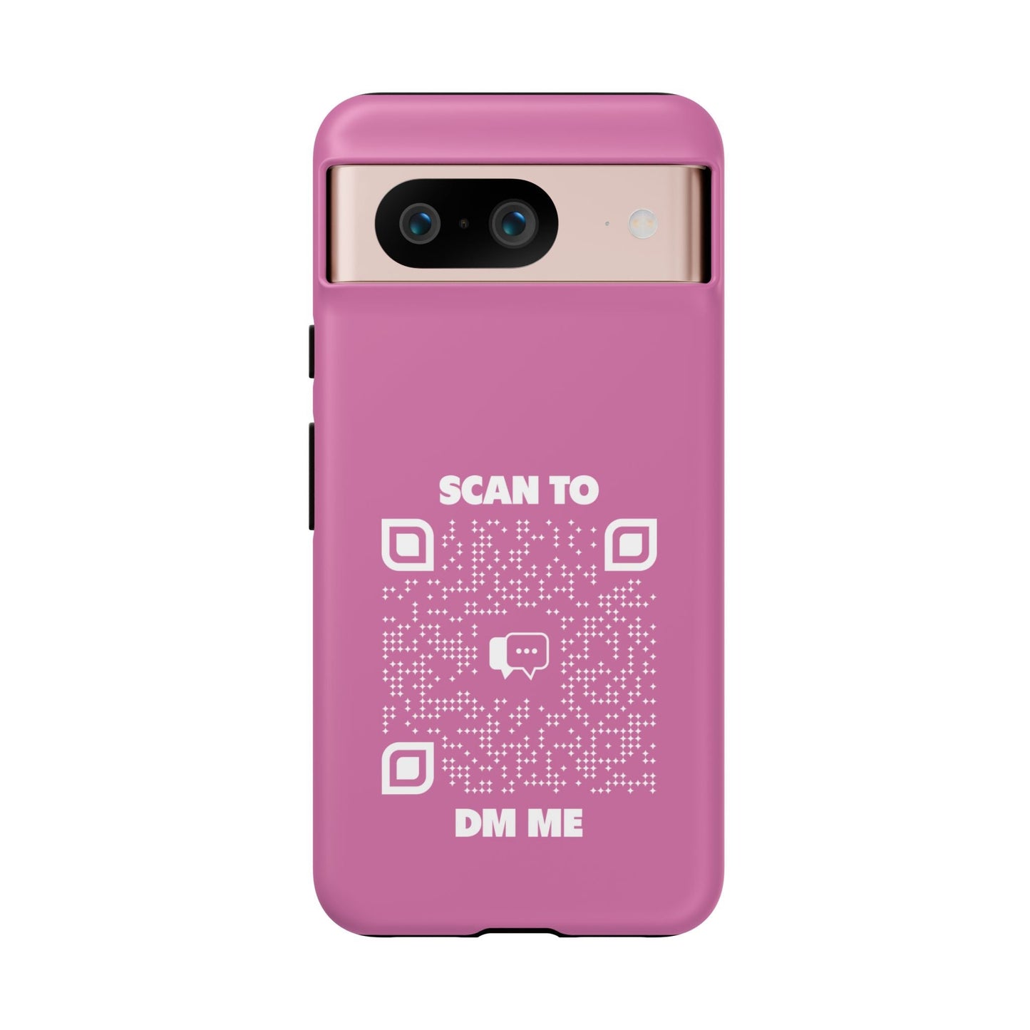 Dating – Tough Case – Pink – Scan to DM Me - QR NATION