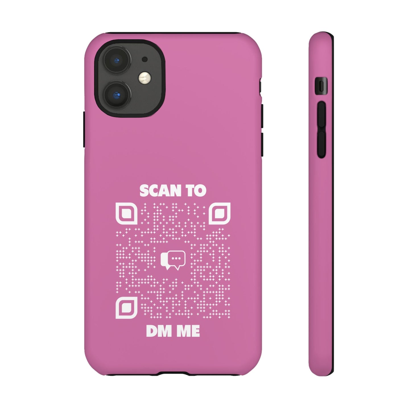 Dating – Tough Case – Pink – Scan to DM Me - QR NATION