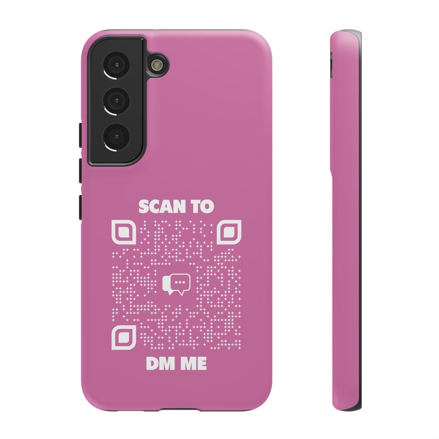 Dating – Tough Case – Pink – Scan to DM Me - QR NATION