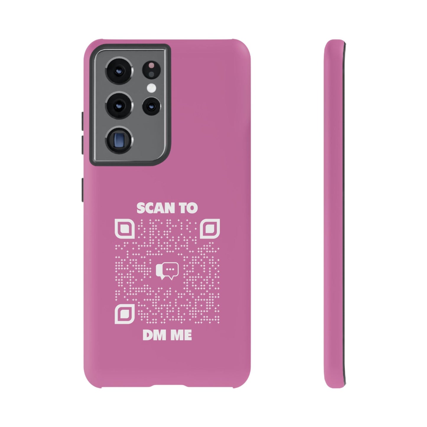 Dating – Tough Case – Pink – Scan to DM Me - QR NATION