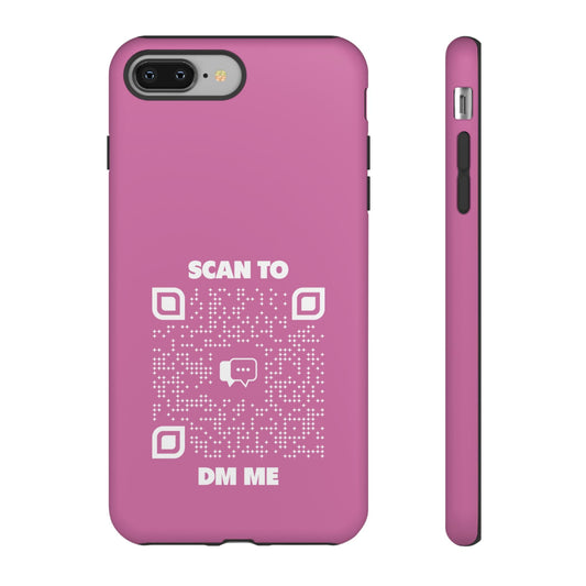 Dating – Tough Case – Pink – Scan to DM Me - QR NATION