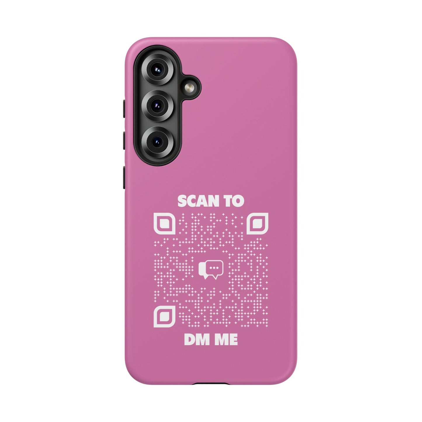 Dating – Tough Case – Pink – Scan to DM Me - QR NATION
