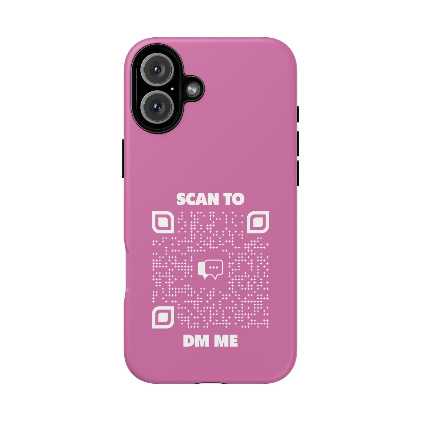 Dating – Tough Case – Pink – Scan to DM Me - QR NATION