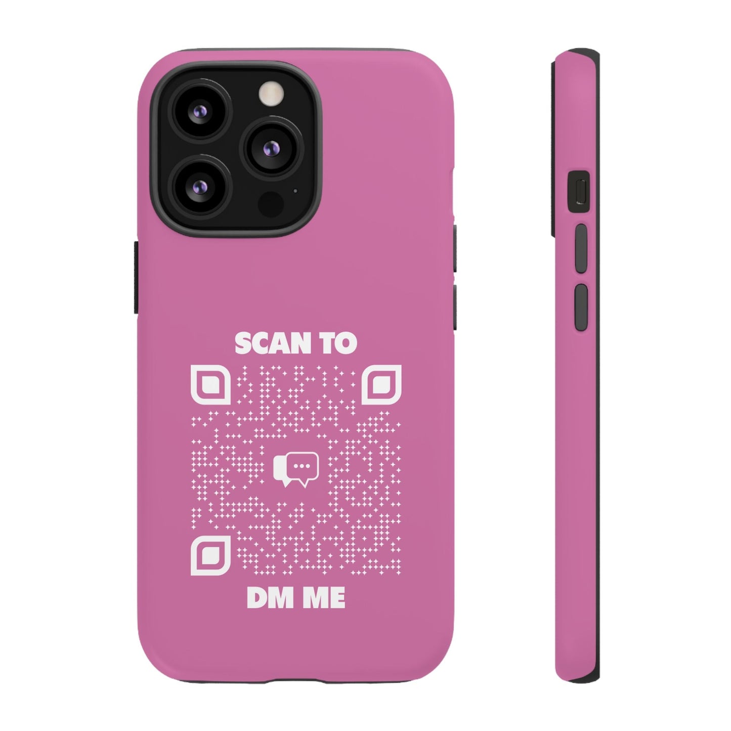 Dating – Tough Case – Pink – Scan to DM Me - QR NATION