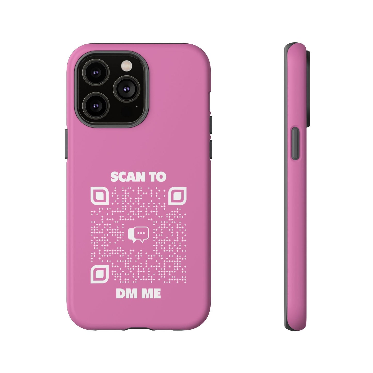 Dating – Tough Case – Pink – Scan to DM Me - QR NATION