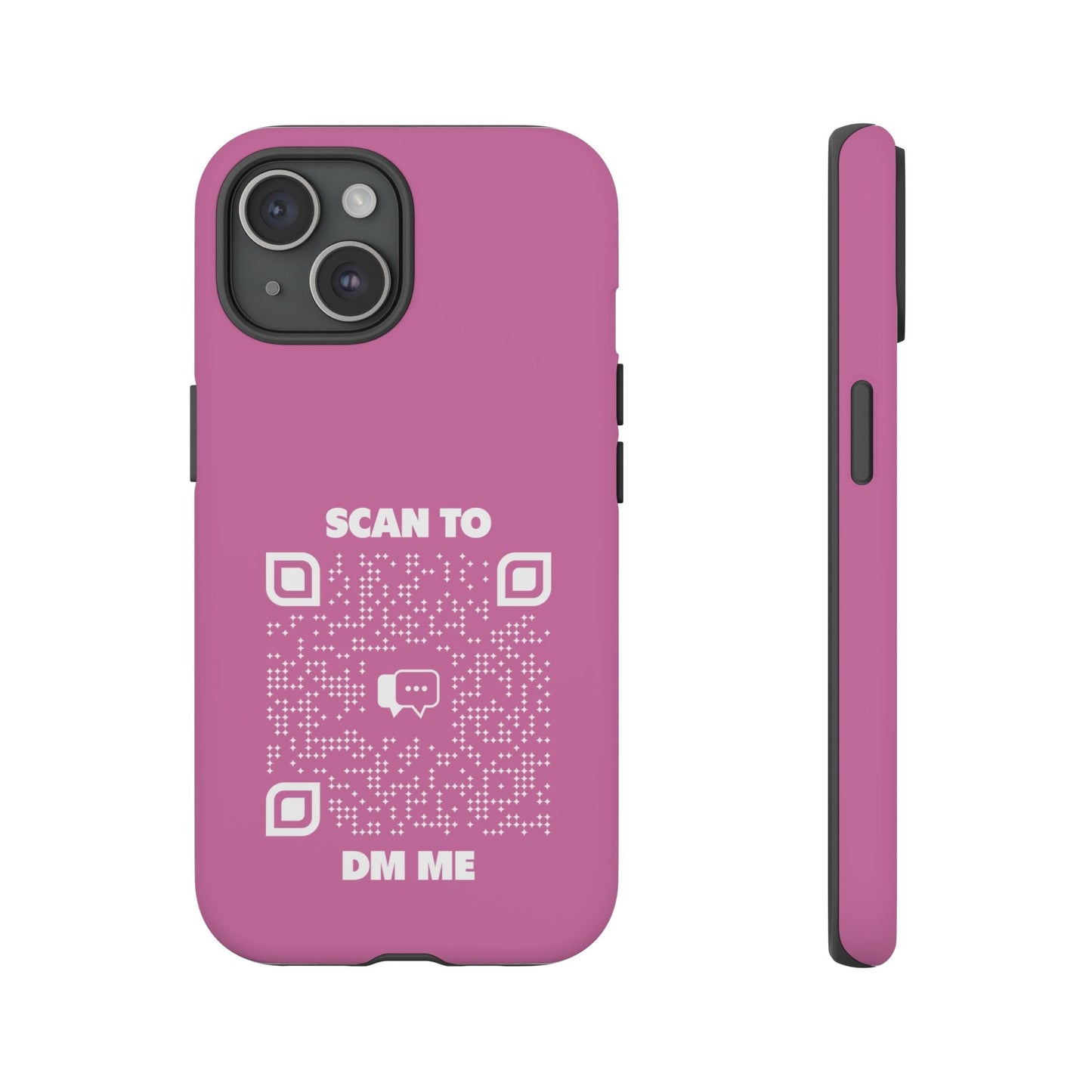 Dating – Tough Case – Pink – Scan to DM Me - QR NATION