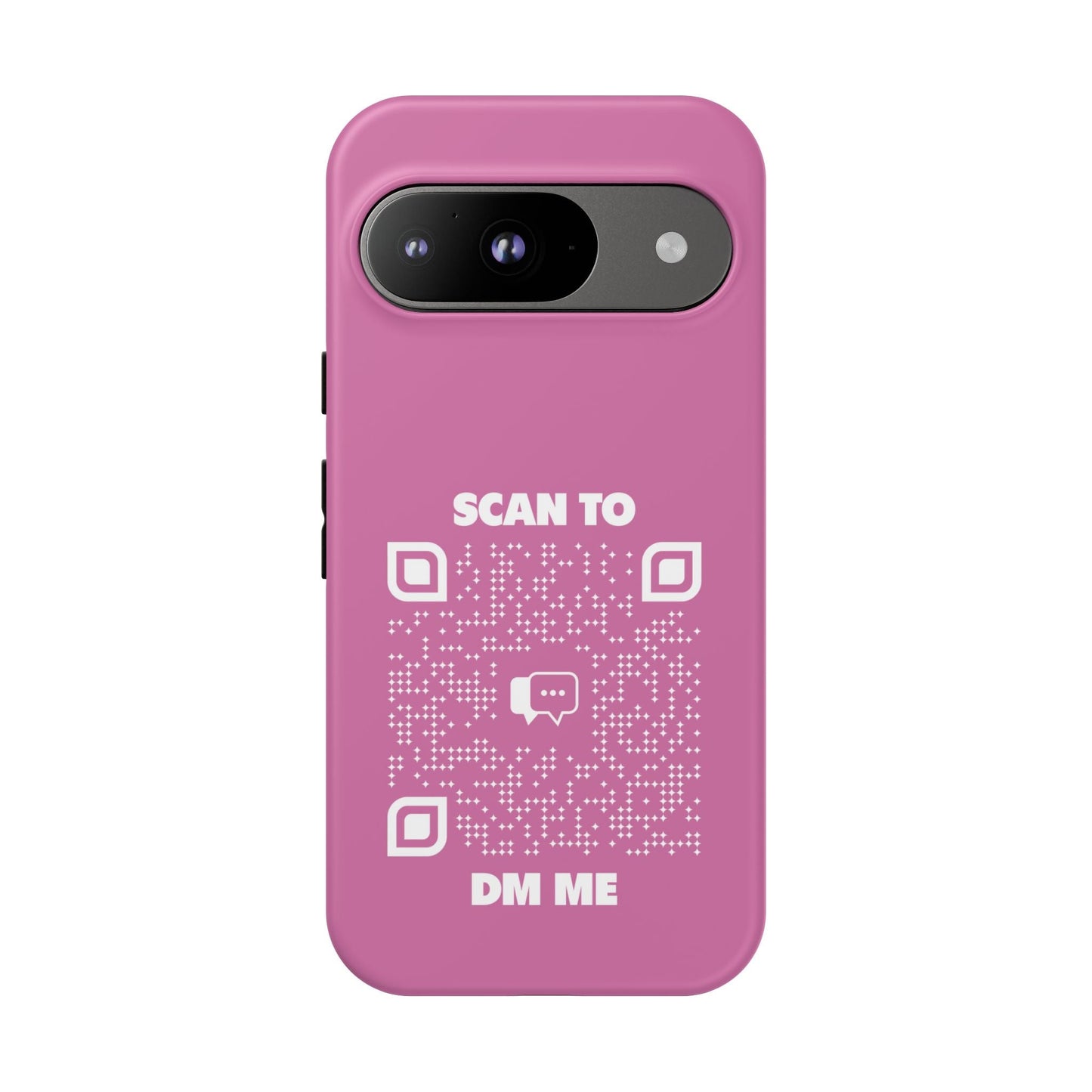 Dating – Tough Case – Pink – Scan to DM Me - QR NATION