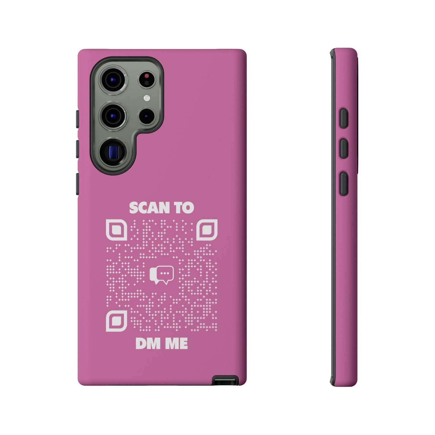 Dating – Tough Case – Pink – Scan to DM Me - QR NATION