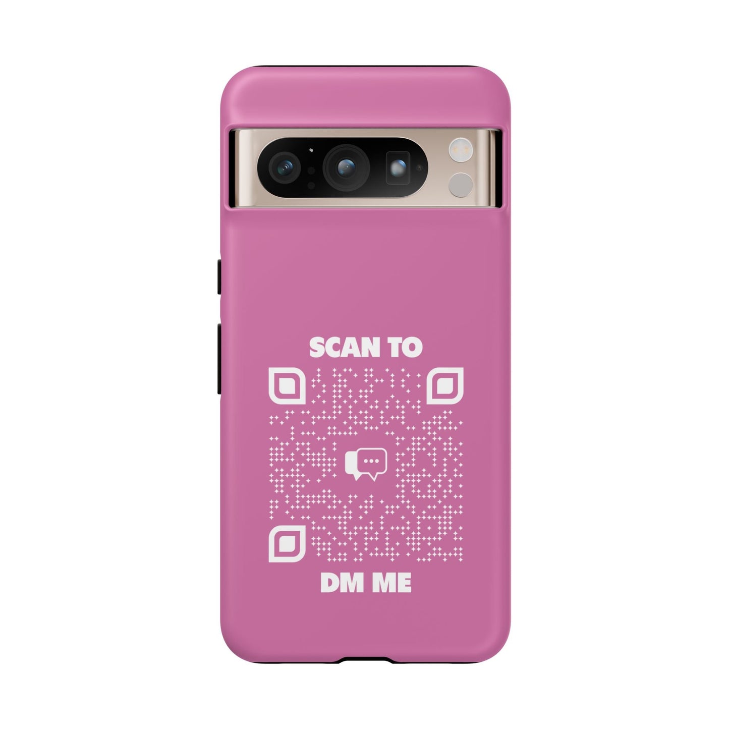 Dating – Tough Case – Pink – Scan to DM Me - QR NATION