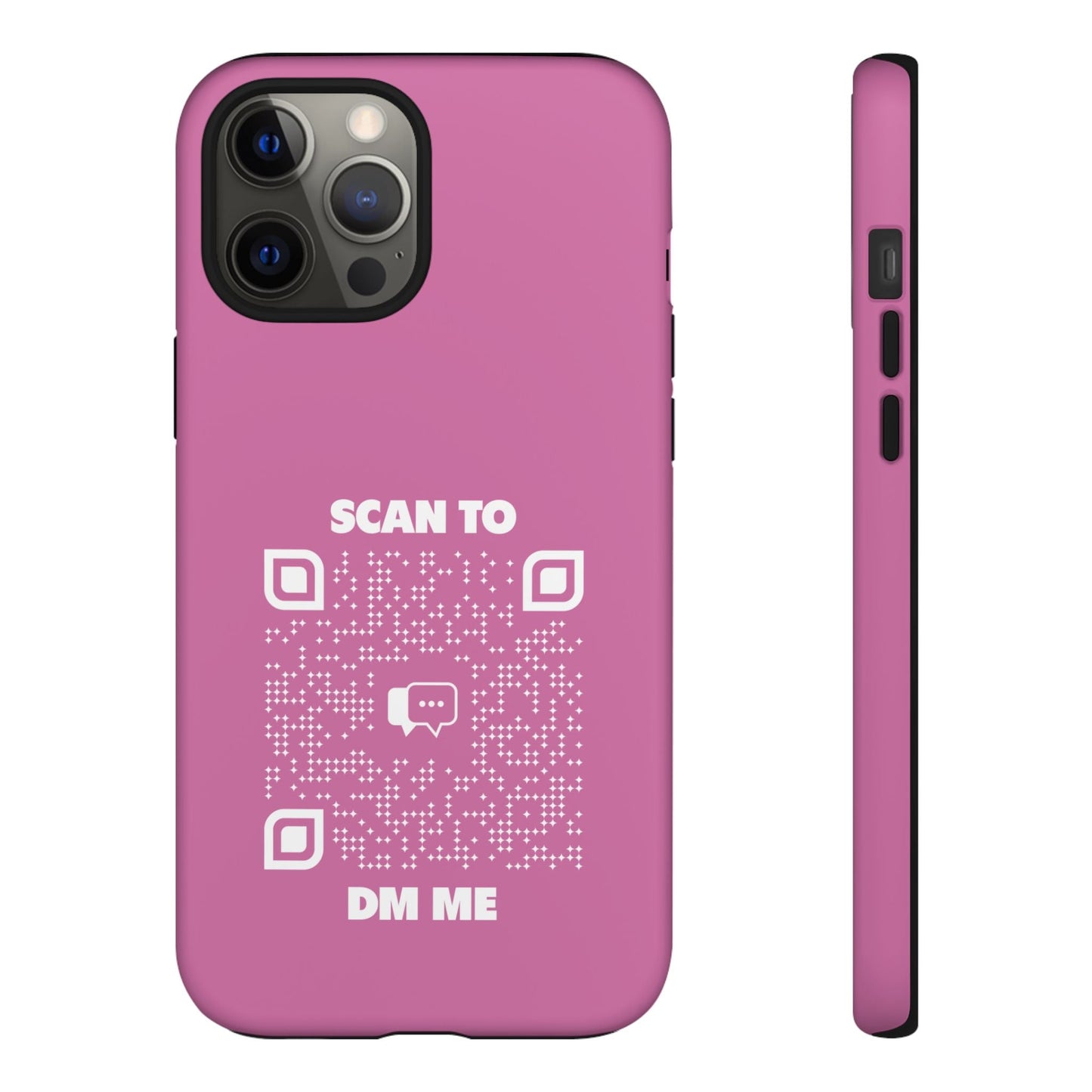 Dating – Tough Case – Pink – Scan to DM Me - QR NATION