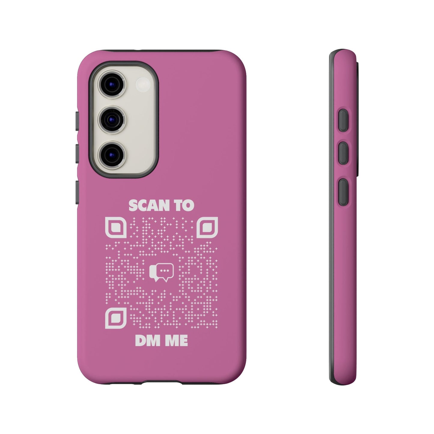 Dating – Tough Case – Pink – Scan to DM Me - QR NATION