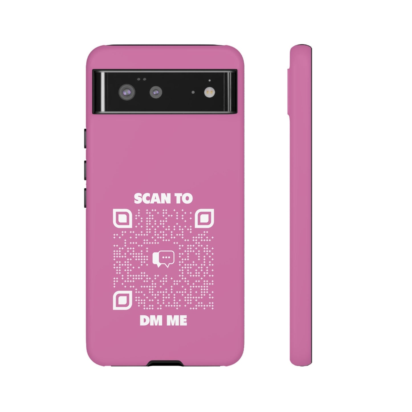 Dating – Tough Case – Pink – Scan to DM Me - QR NATION