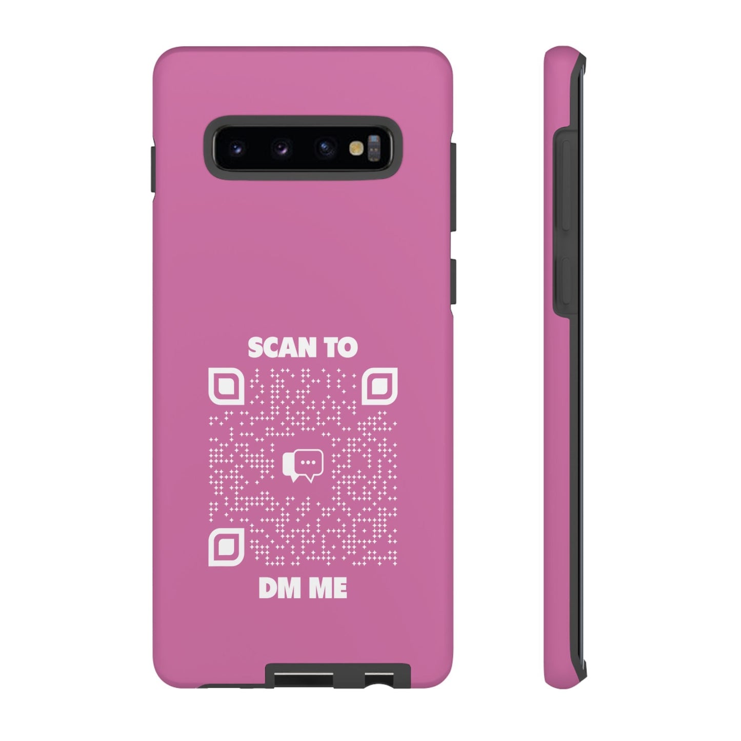 Dating – Tough Case – Pink – Scan to DM Me - QR NATION