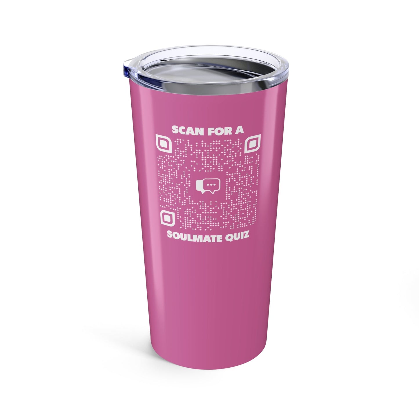 Dating – Tumbler – Pink – Scan for a Soulmate Quiz - QR NATION