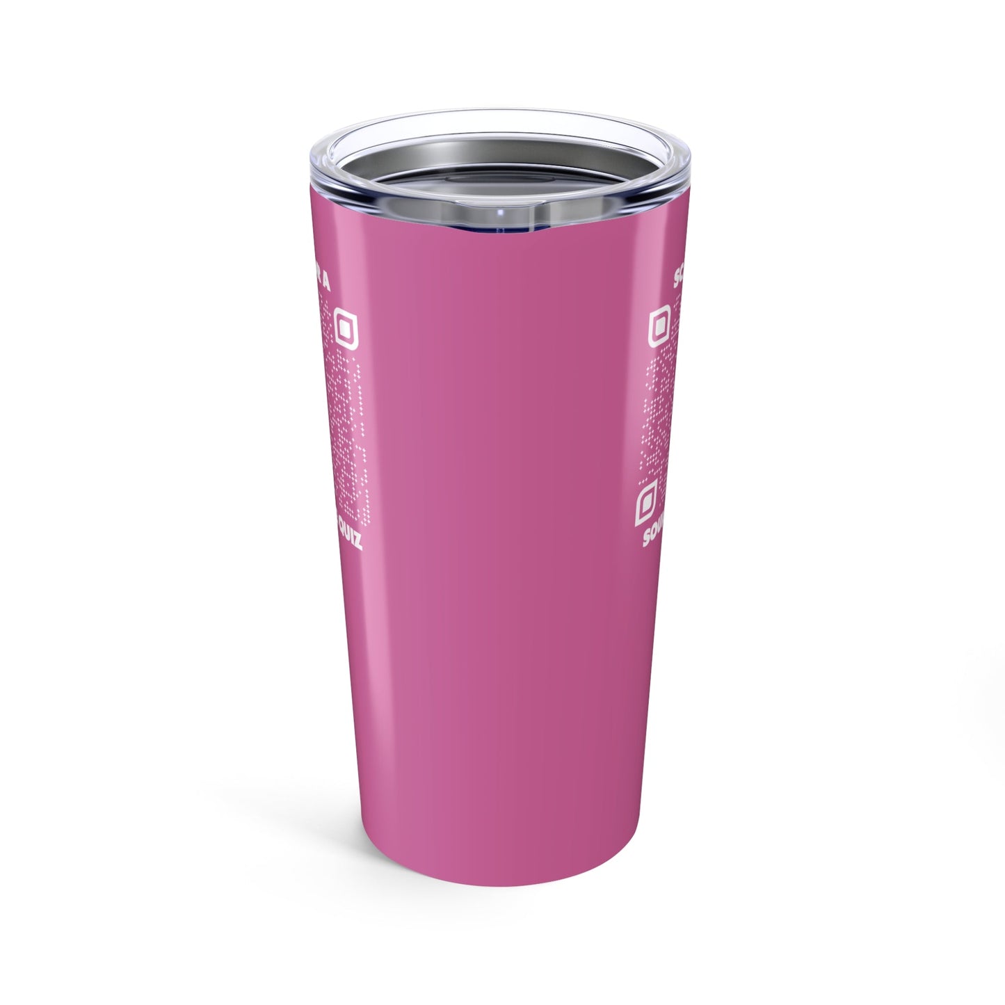 Dating – Tumbler – Pink – Scan for a Soulmate Quiz - QR NATION