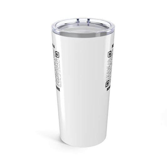 Dating – Tumbler – White – Scan for a Soulmate Quiz - QR NATION