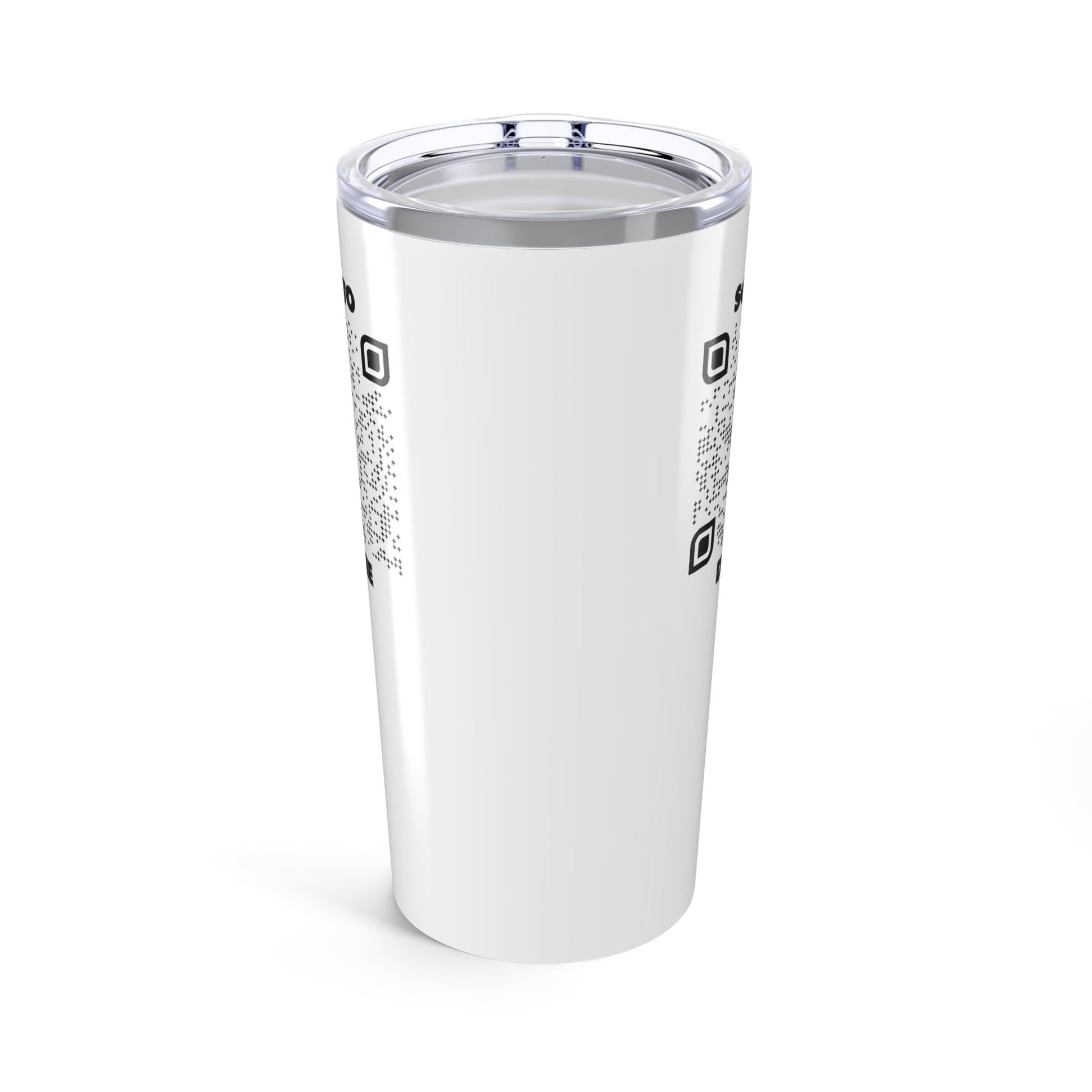 Dating – Tumbler – White – Scan to DM Me - QR NATION