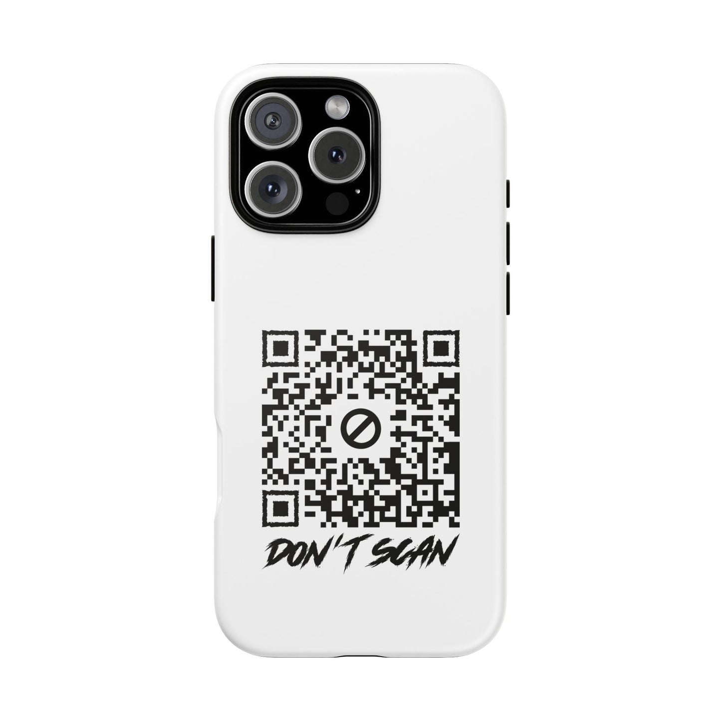 Don't Scan – Tough Case – White - QR NATION