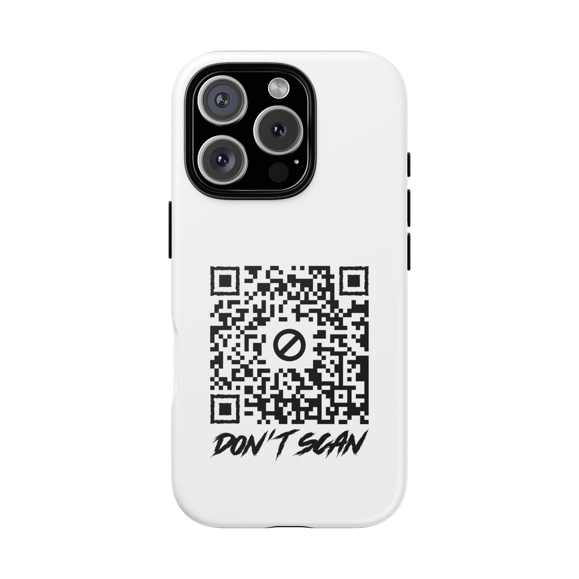 Don't Scan – Tough Case – White - QR NATION