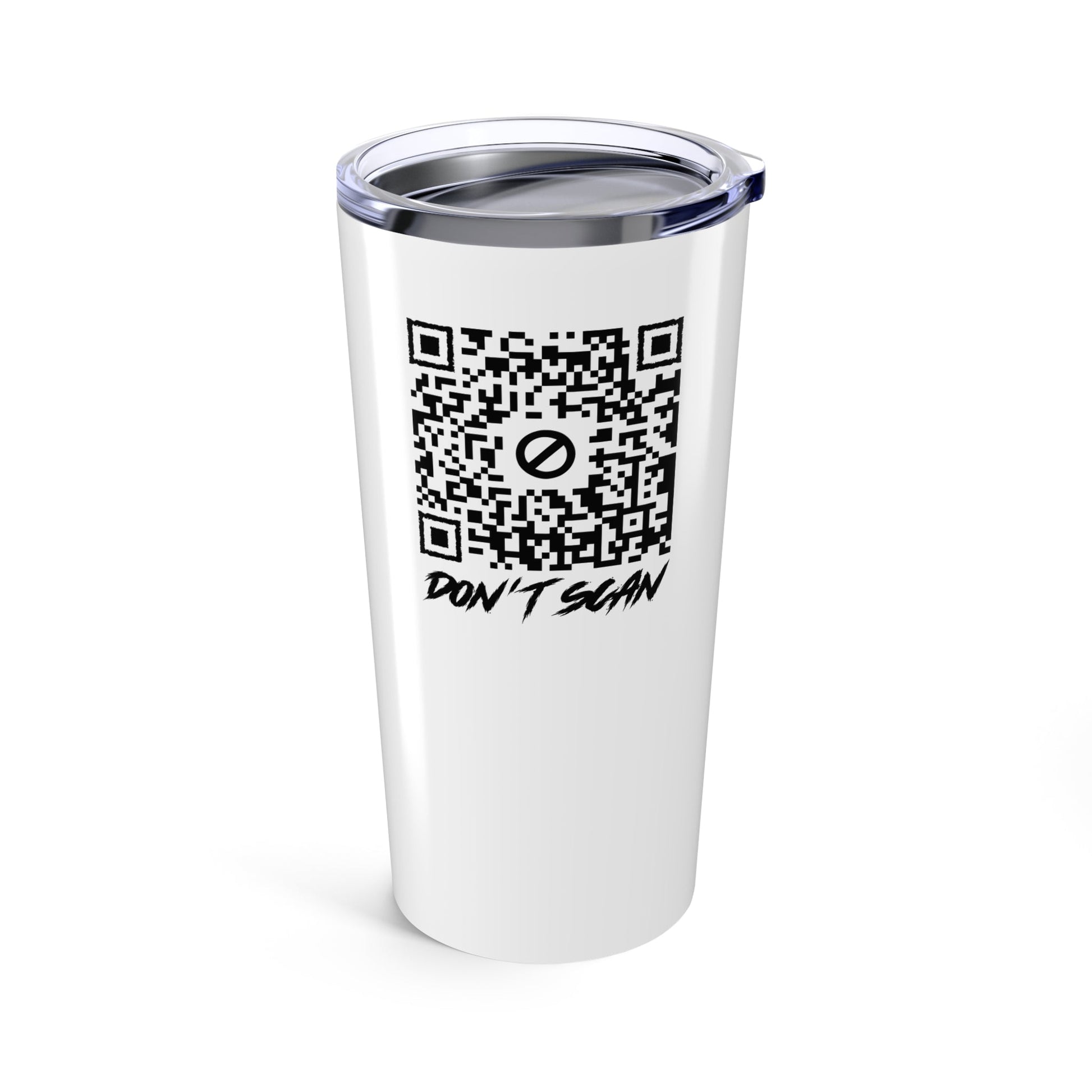 Don't Scan – Tumbler – White - QR NATION
