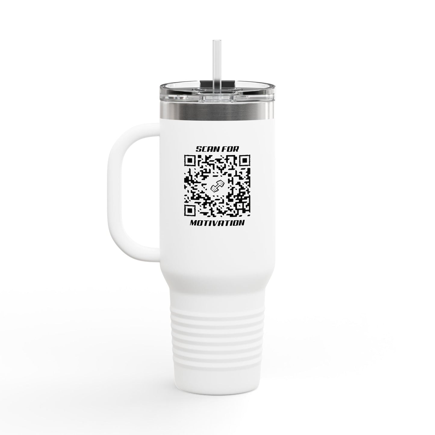 Fitness – Insulated Travel Mug – Scan for Motivation - QR NATION