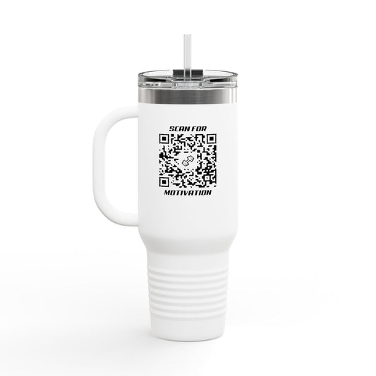 Fitness – Insulated Travel Mug – Scan for Motivation - QR NATION