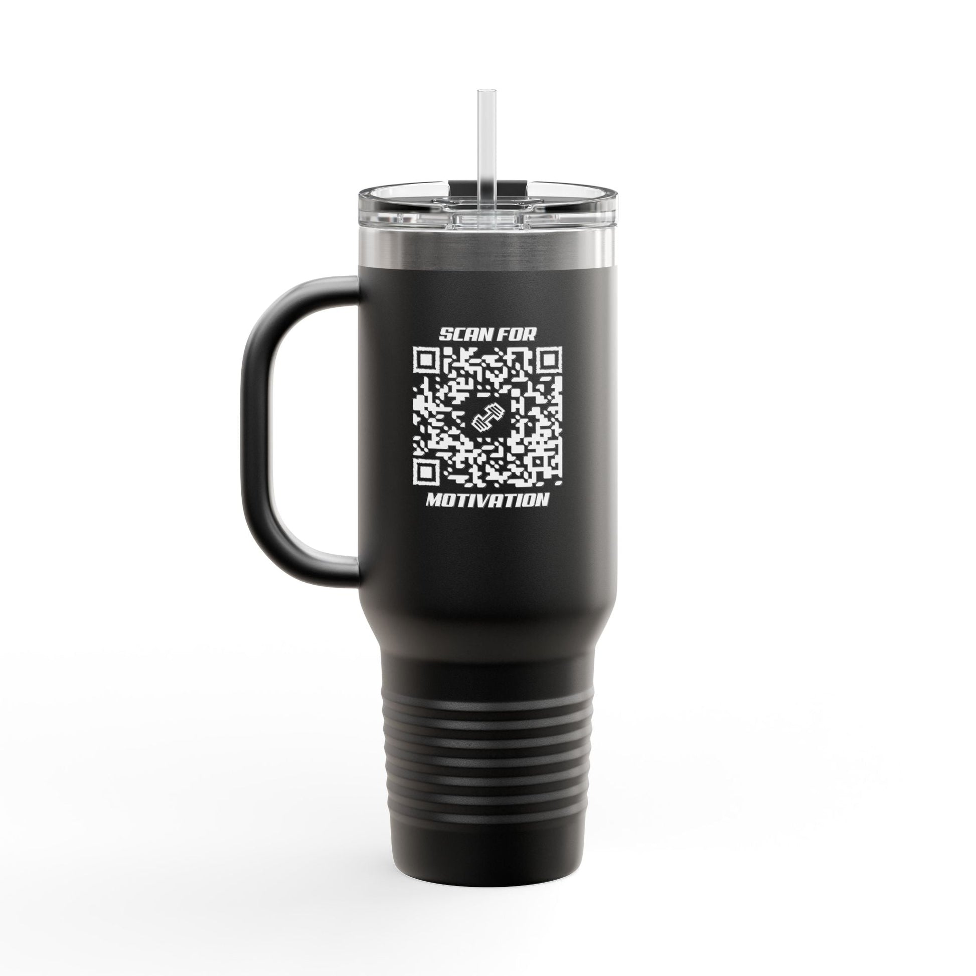Fitness – Insulated Travel Mug – Scan for Motivation - QR NATION