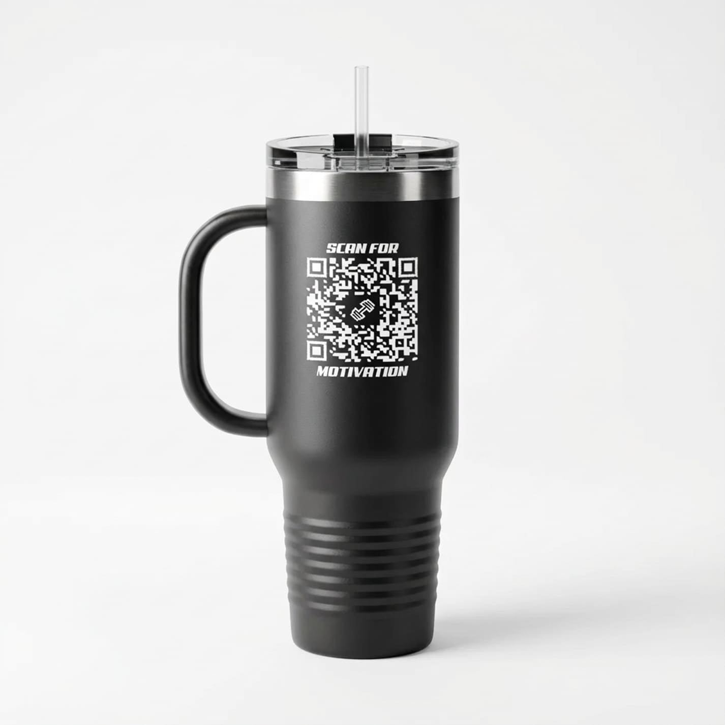 Fitness – Insulated Travel Mug – Scan for Motivation - QR NATION