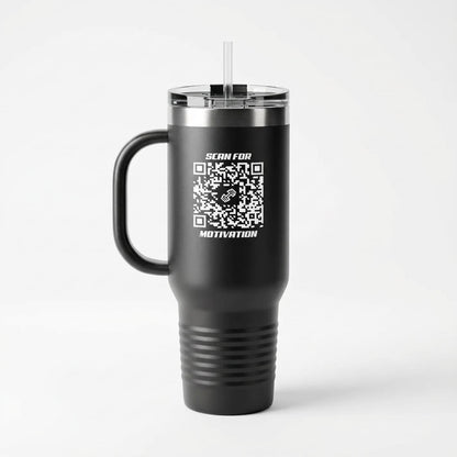 Fitness – Insulated Travel Mug – Scan for Motivation - QR NATION