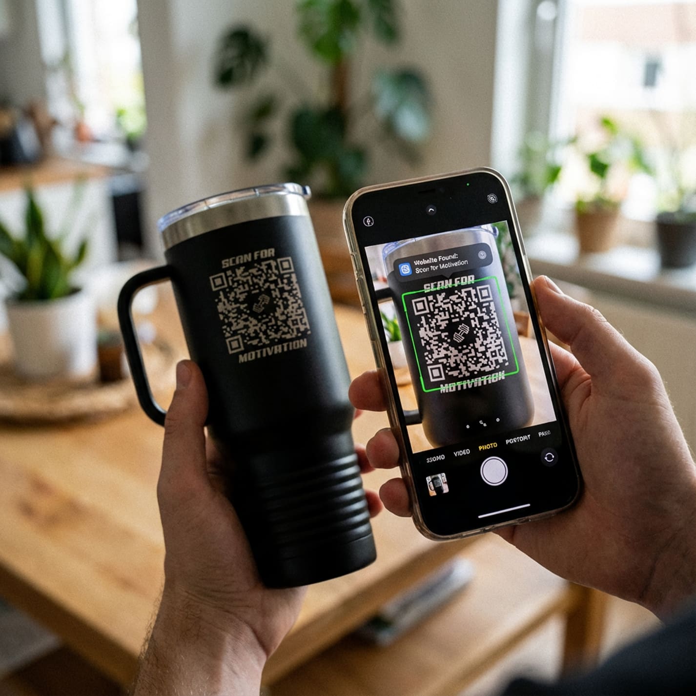Fitness – Insulated Travel Mug – Scan for Motivation - QR NATION