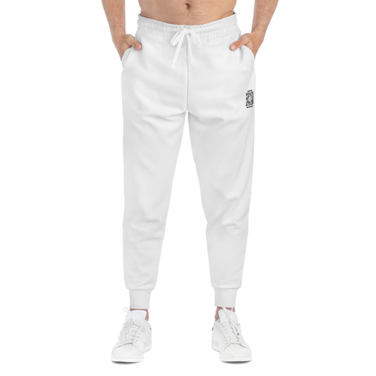 Fitness – Joggers – White – Scan for Motivation - QR NATION