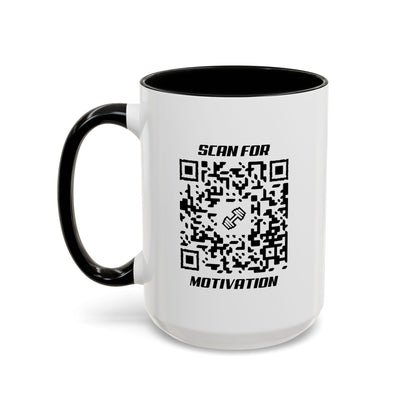 Fitness – Mug – Black – Scan for Motivation - QR NATION