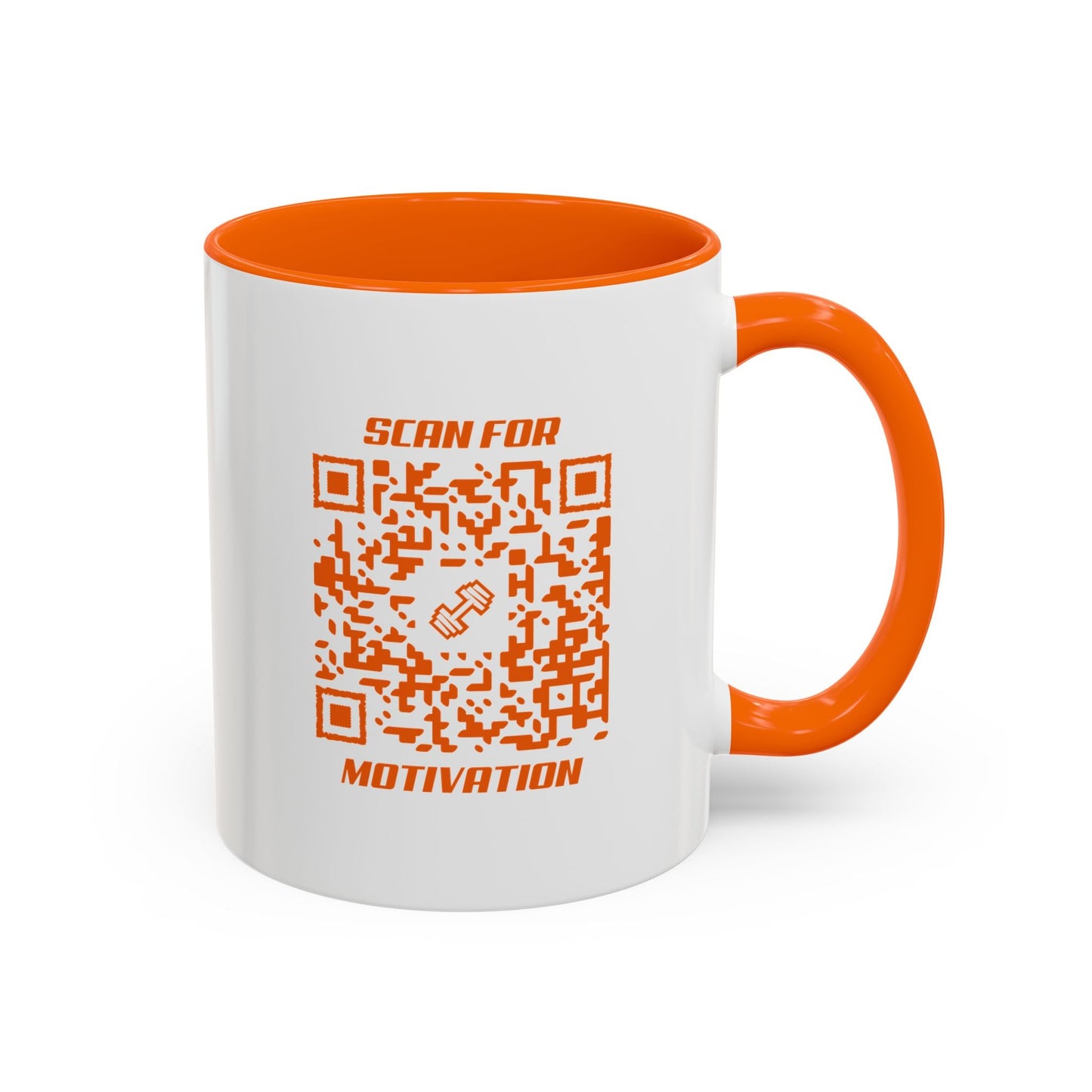 Fitness – Mug – Orange – Scan for Motivation - QR NATION