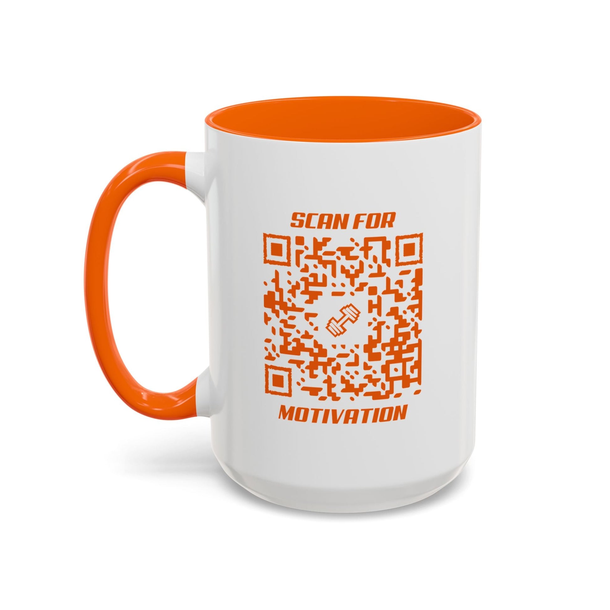 Fitness – Mug – Orange – Scan for Motivation - QR NATION