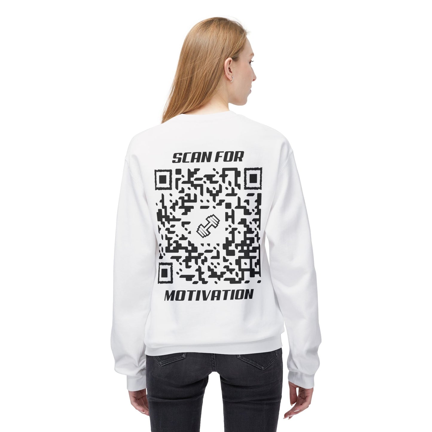 Fitness – Sweatshirt – Scan for Motivation - QR NATION