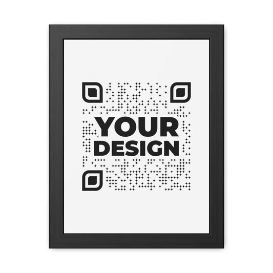Framed Poster - QR NATION
