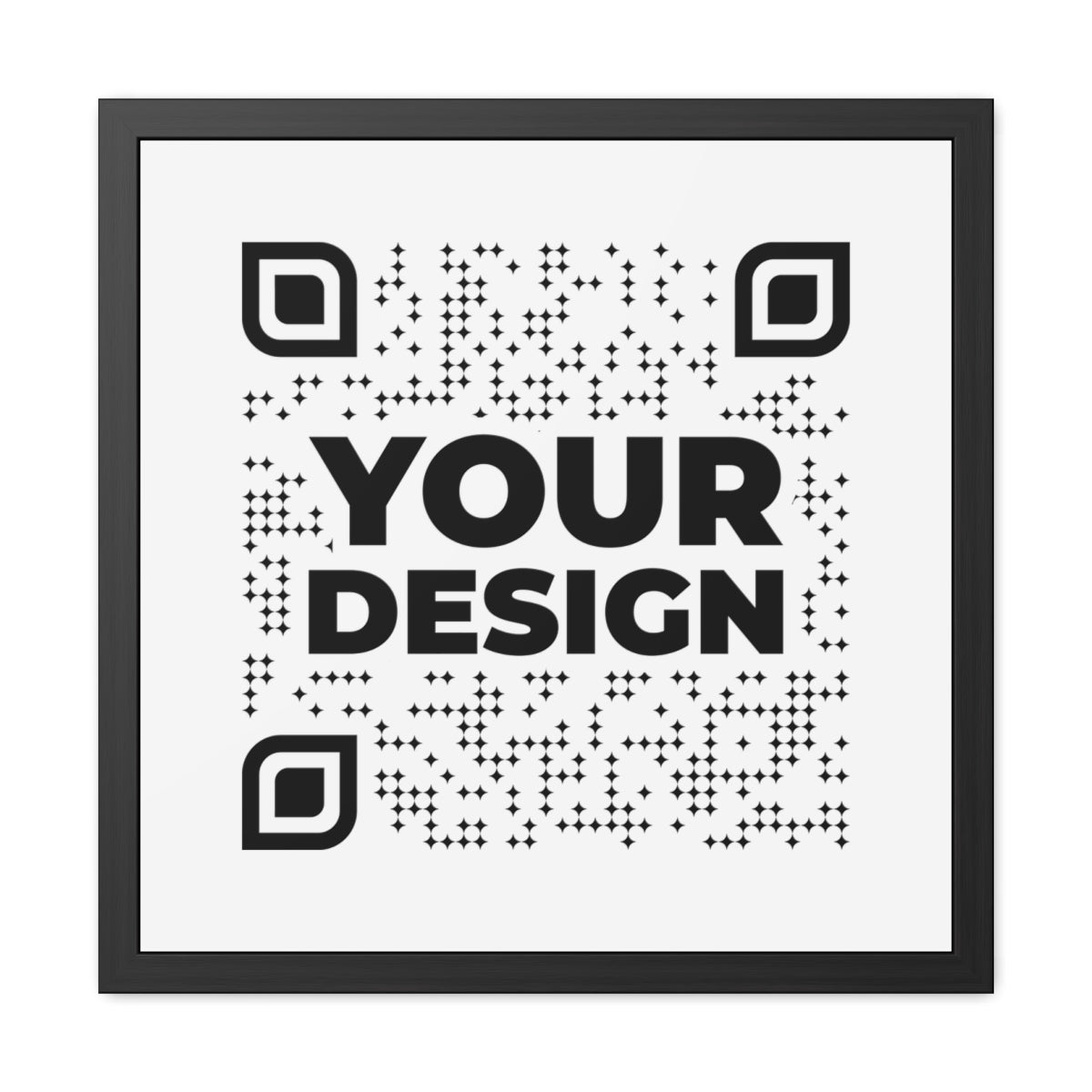 Framed Poster - QR NATION