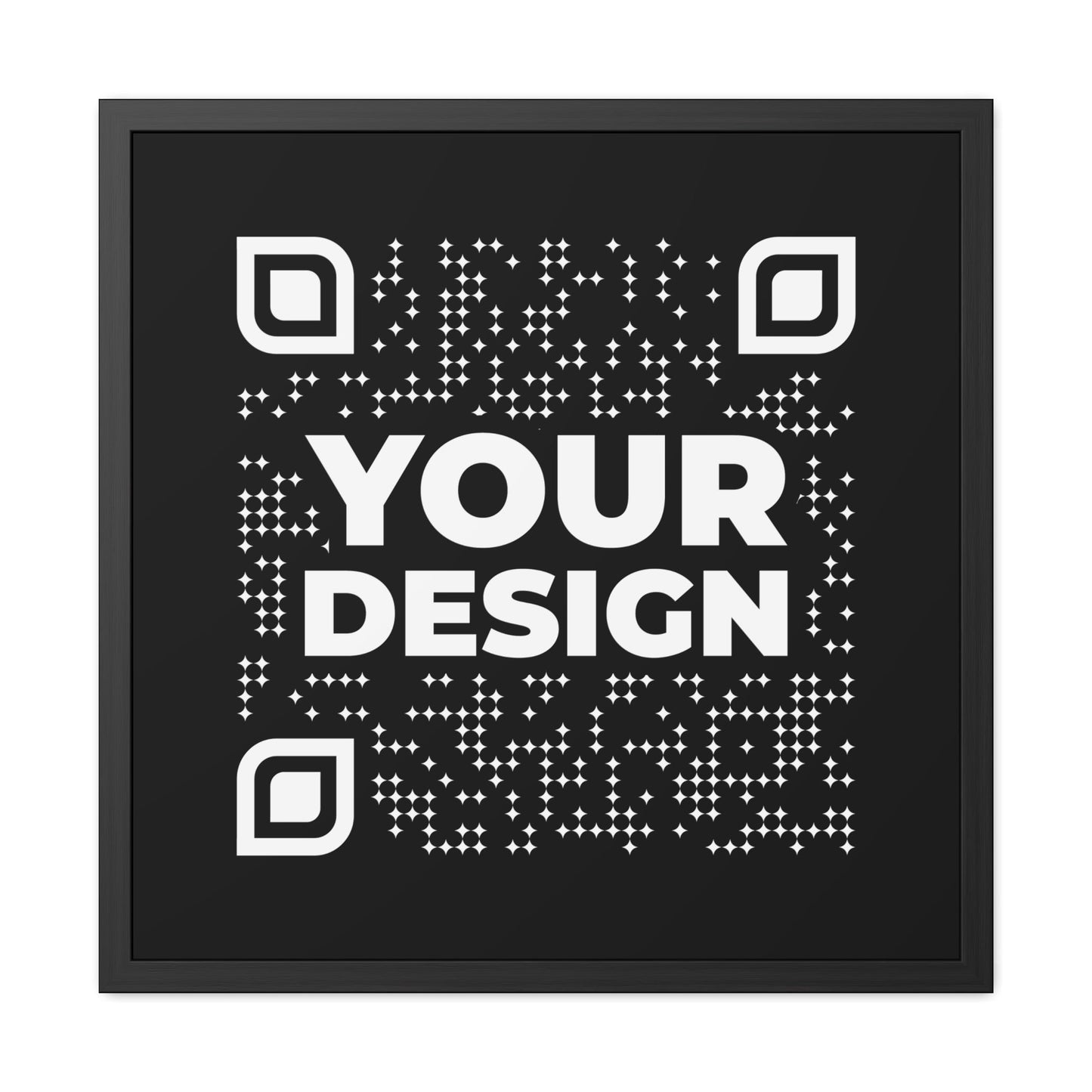 Framed Poster – Black - QR NATION