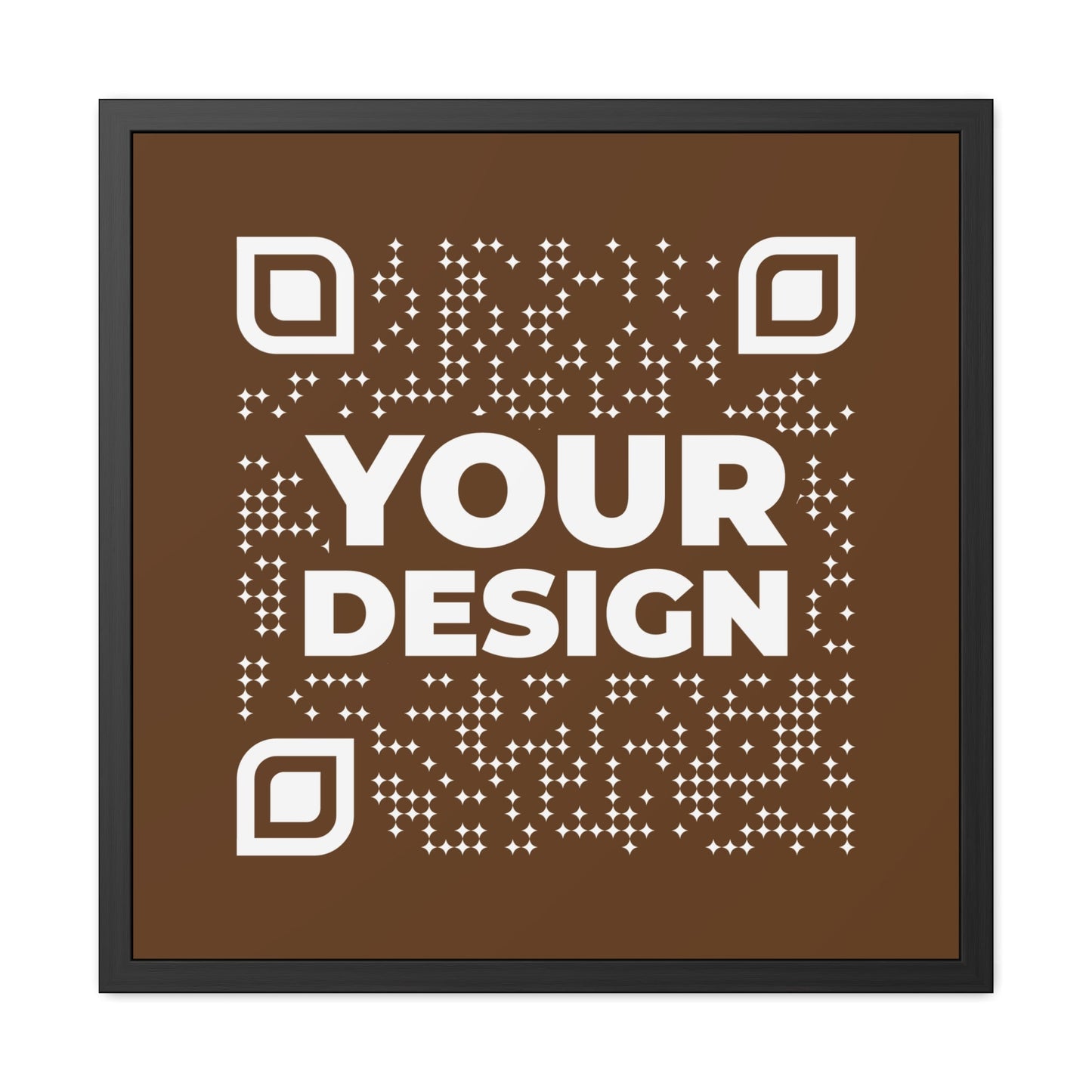 Framed Poster – Brown - QR NATION