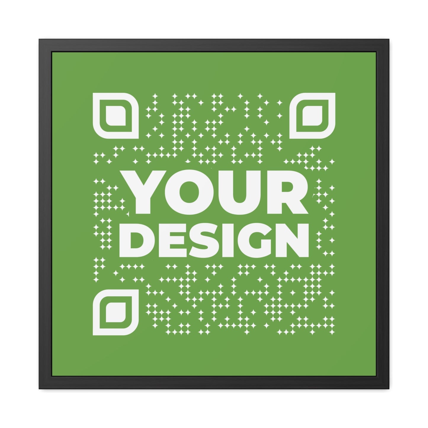 Framed Poster – Green - QR NATION