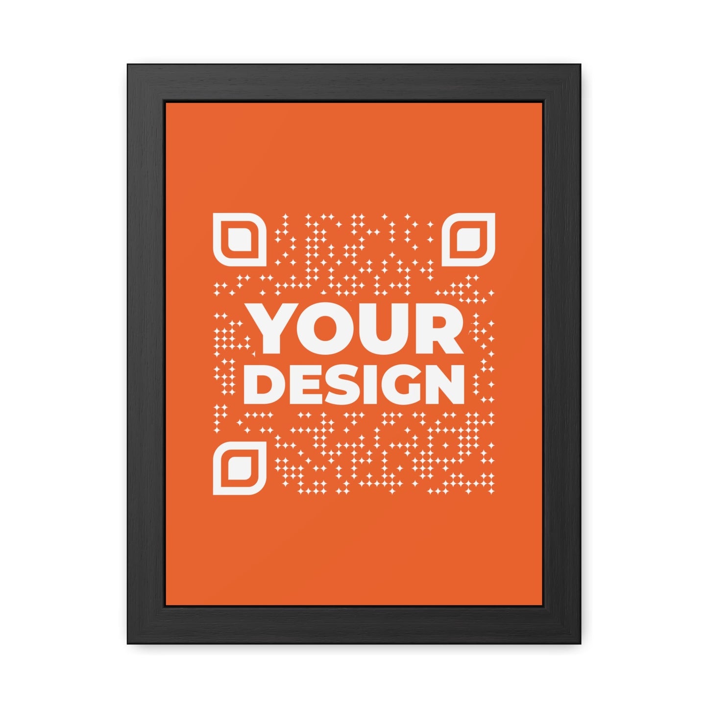 Framed Poster – Orange - QR NATION