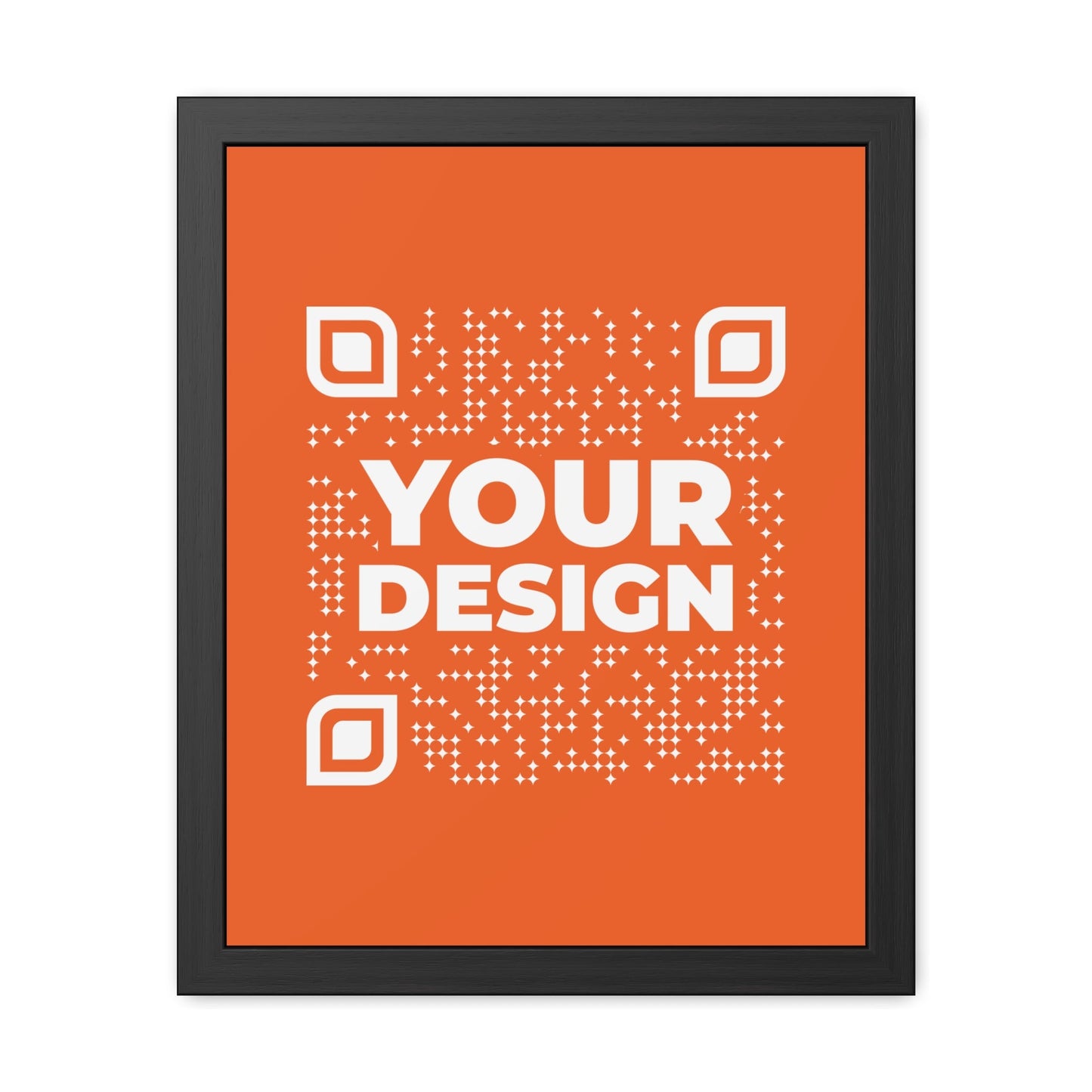 Framed Poster – Orange - QR NATION