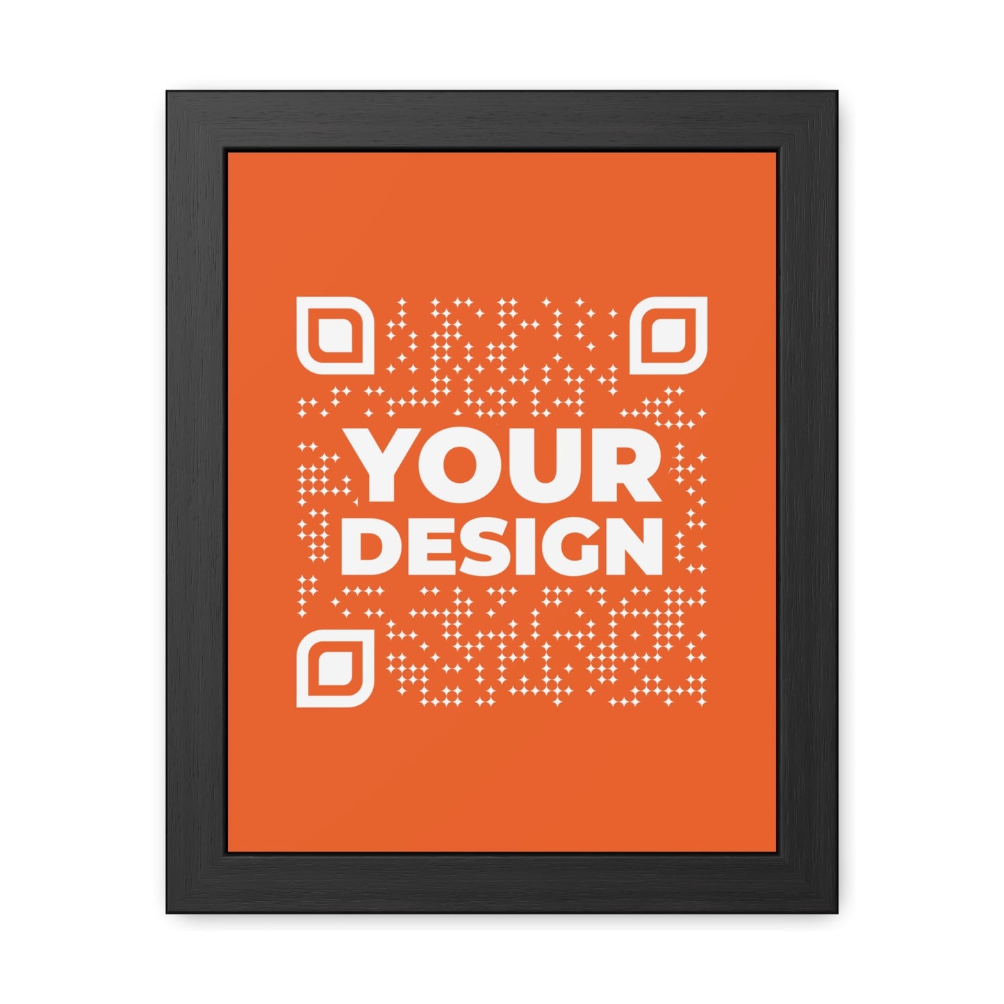 Framed Poster – Orange - QR NATION