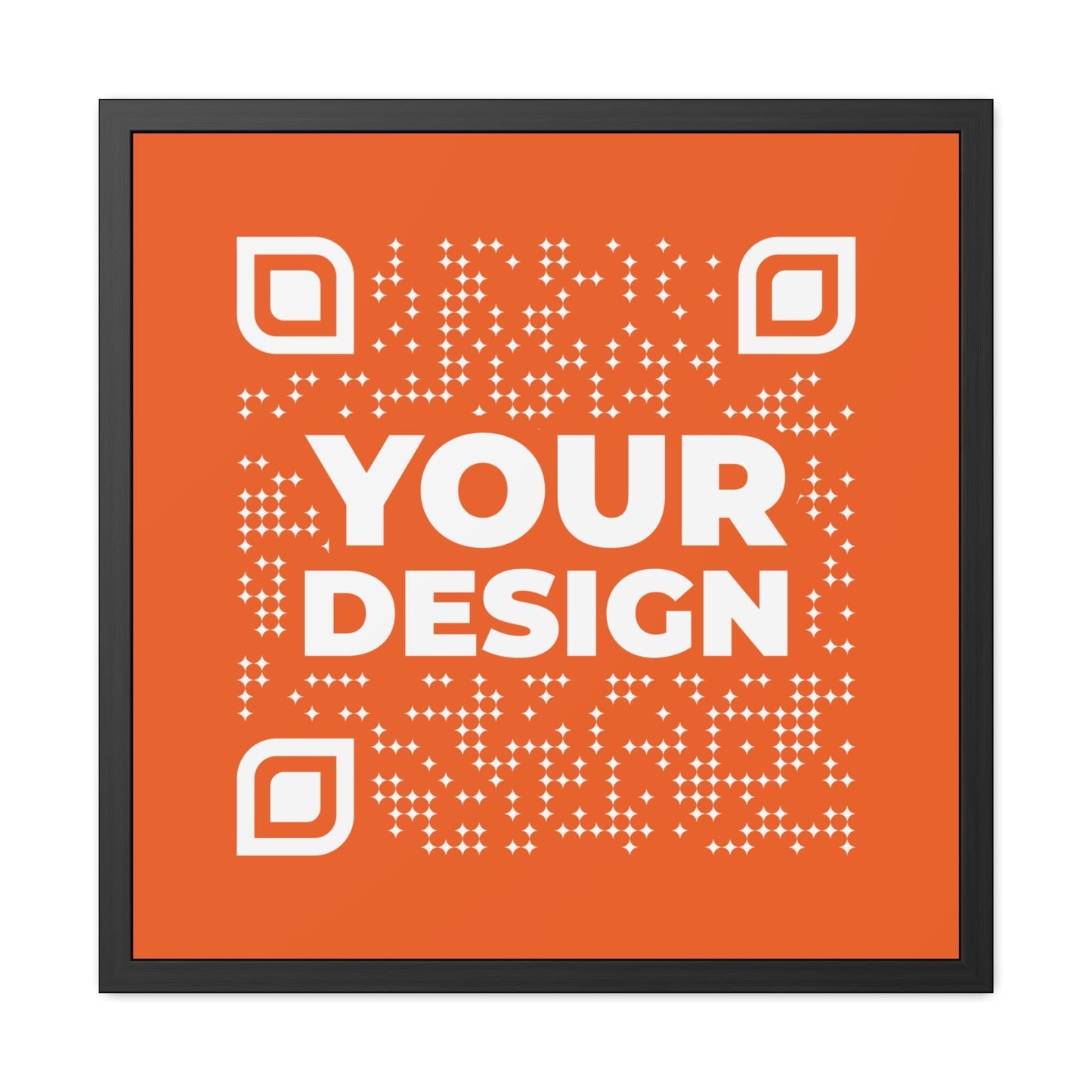 Framed Poster – Orange - QR NATION