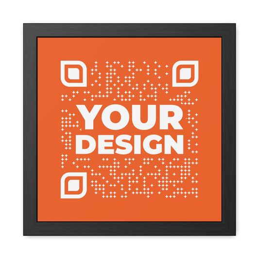 Framed Poster – Orange - QR NATION