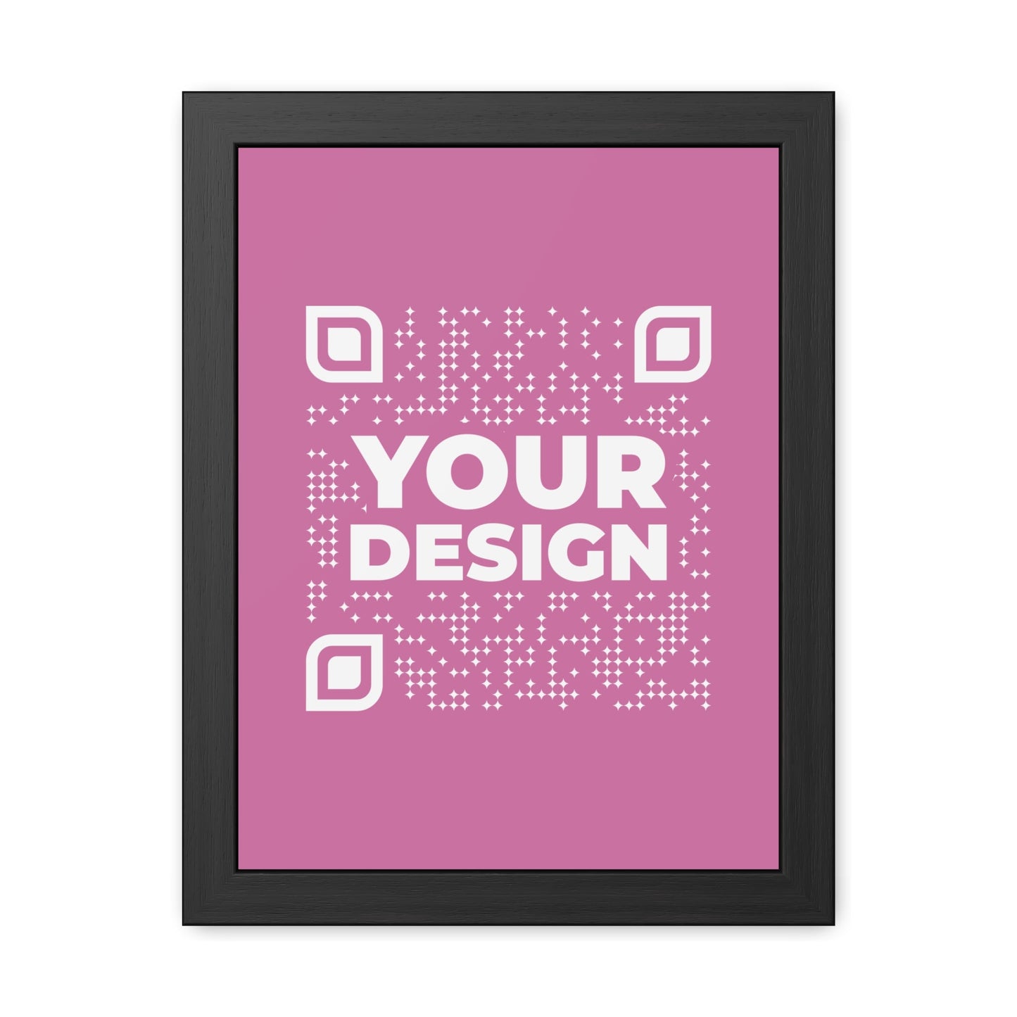 Framed Poster – Pink - QR NATION