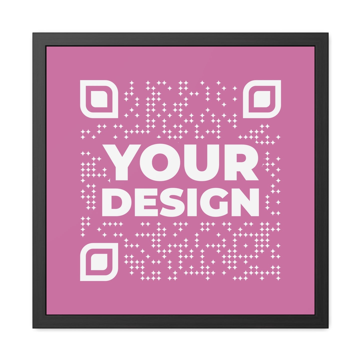 Framed Poster – Pink - QR NATION