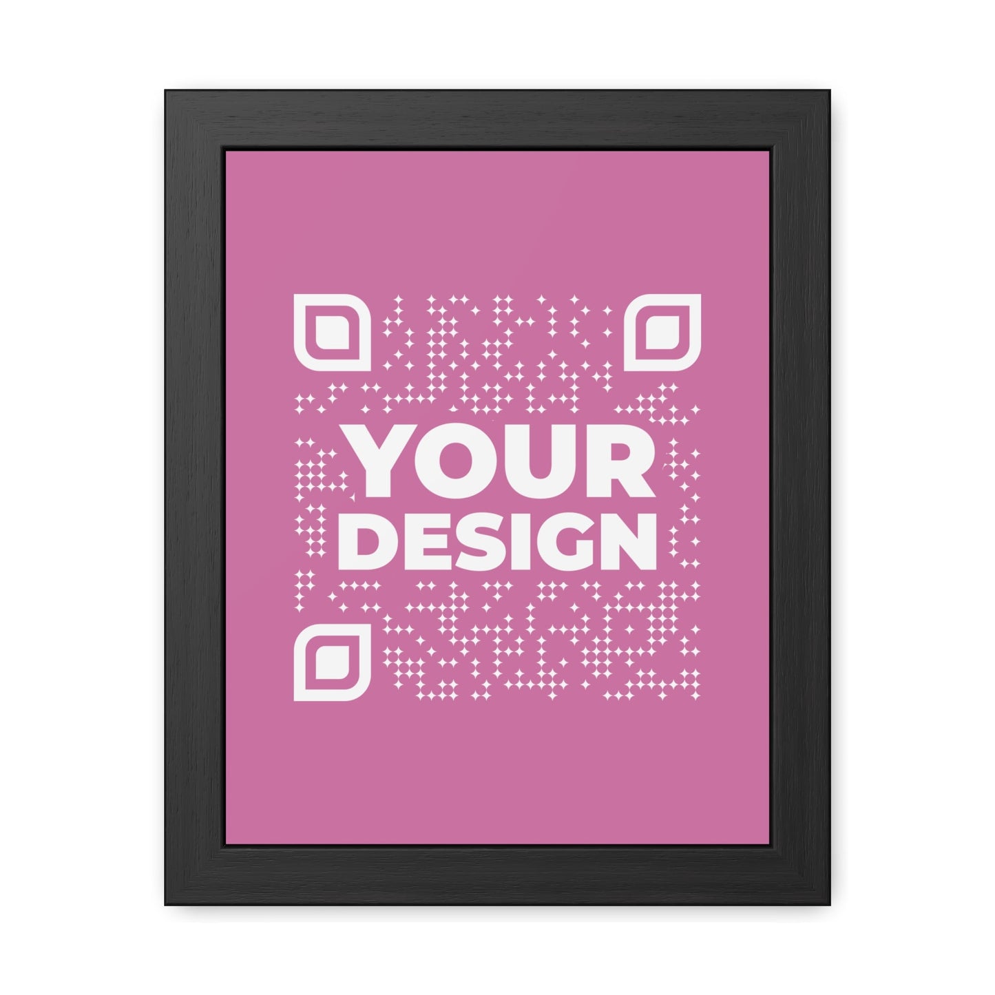 Framed Poster – Pink - QR NATION