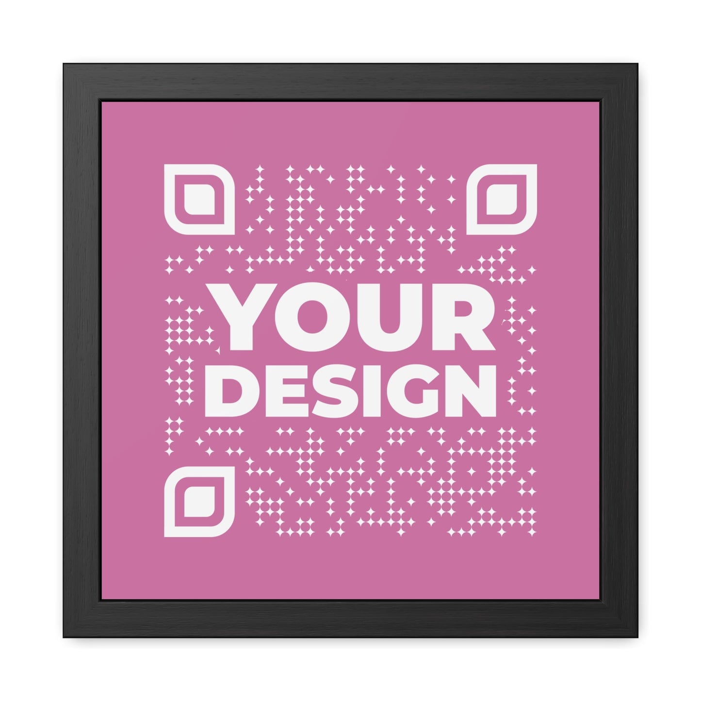 Framed Poster – Pink - QR NATION